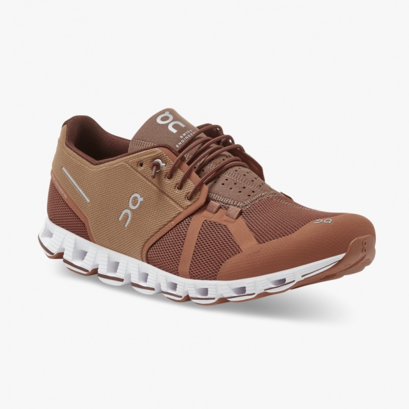 Brown On Running Cloud Men's Road Running Shoes | RW3054692