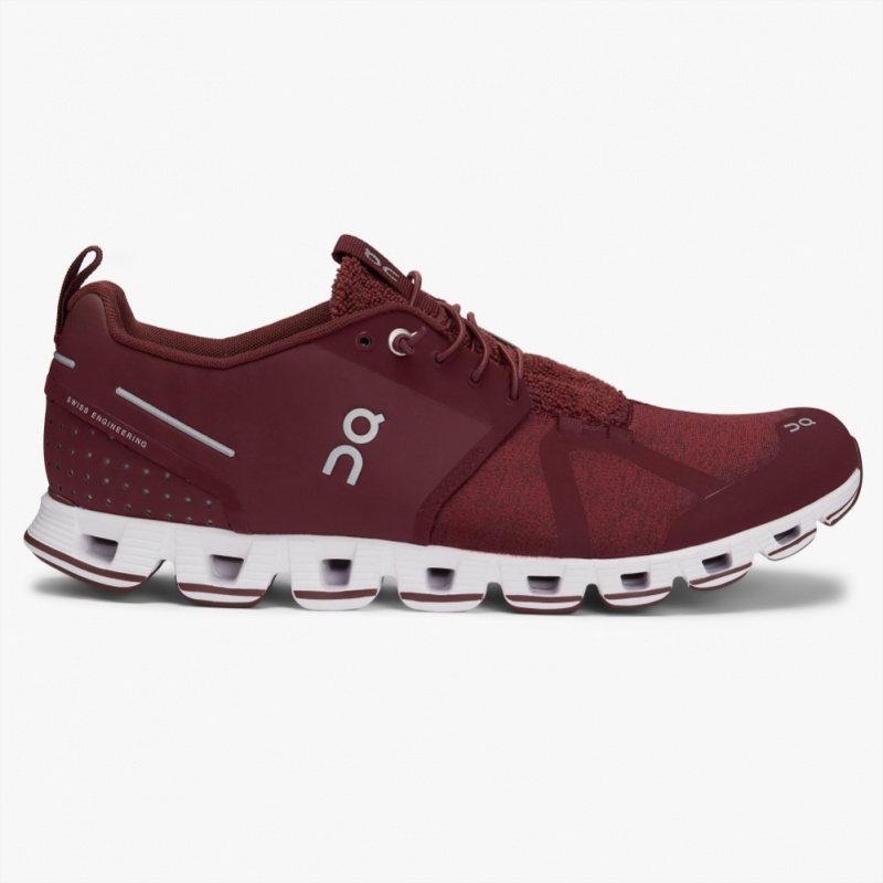 Burgundy On Running Cloud Terry Men's Road Running Shoes | SN8129375