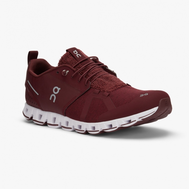 Burgundy On Running Cloud Terry Men's Road Running Shoes | SN8129375