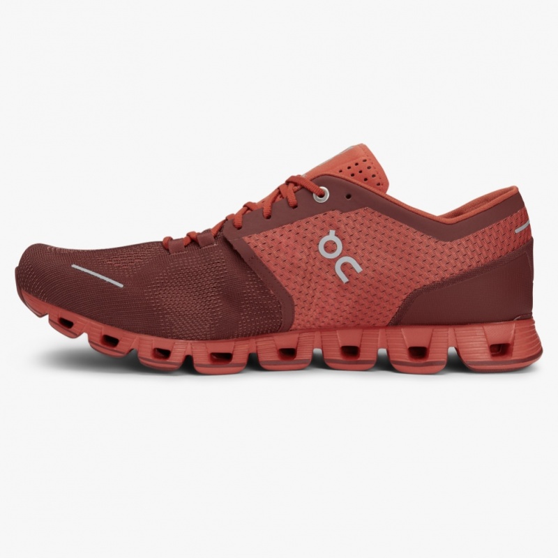 Burgundy On Running Cloud X Men's Training Shoes | DU5603741