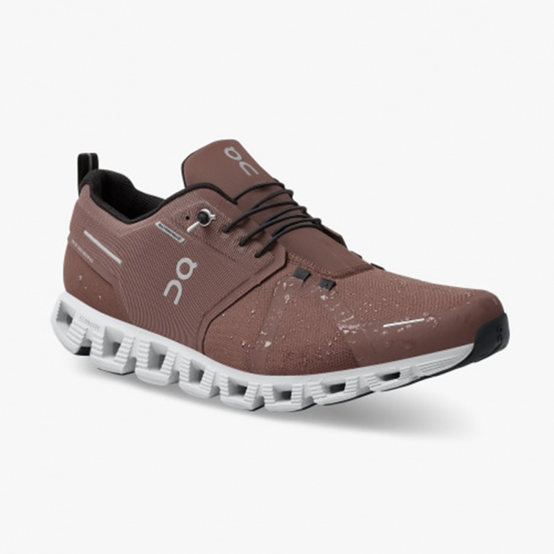 Cocoa/Frost On Running Cloud 5 Waterproof Men's Running Shoes | KD1084937