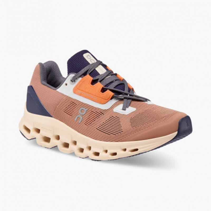 Cork/Fawn On Running Cloudstratus Women's Road Running Shoes | VY1203957