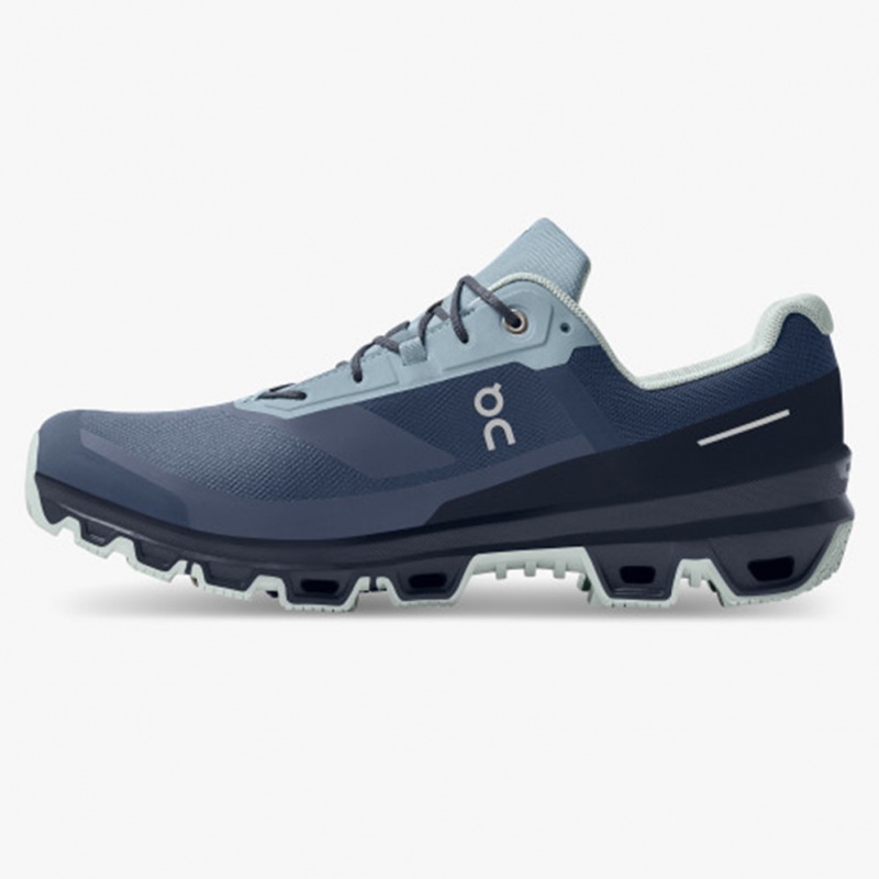 Denim/Midnight On Running Cloudventure Waterproof Men's Trail Running Shoes | NZ6015872