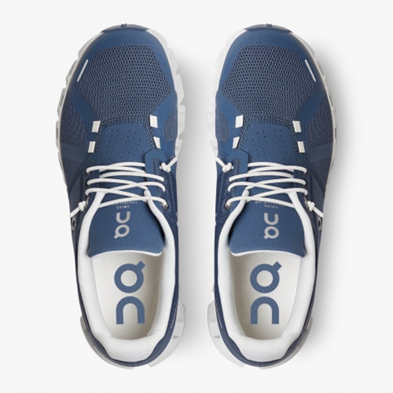 Denim/White On Running Cloud 5 Women's Running Shoes | CM0153274