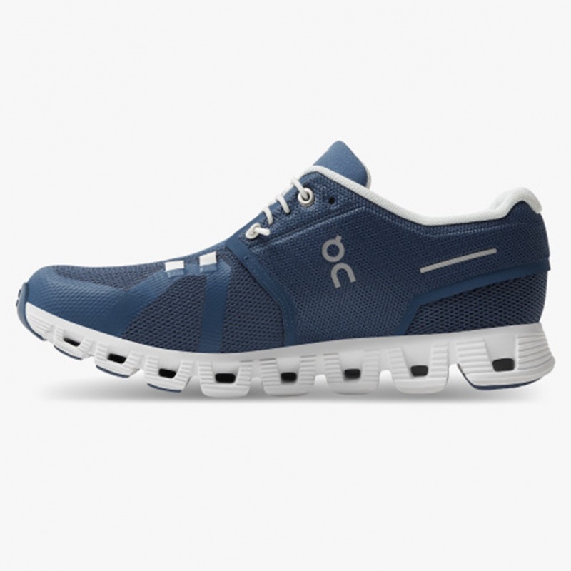 Denim/White On Running Cloud 5 Women's Running Shoes | CM0153274