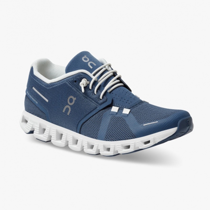 Denim/White On Running Cloud 5 Women's Running Shoes | CM0153274