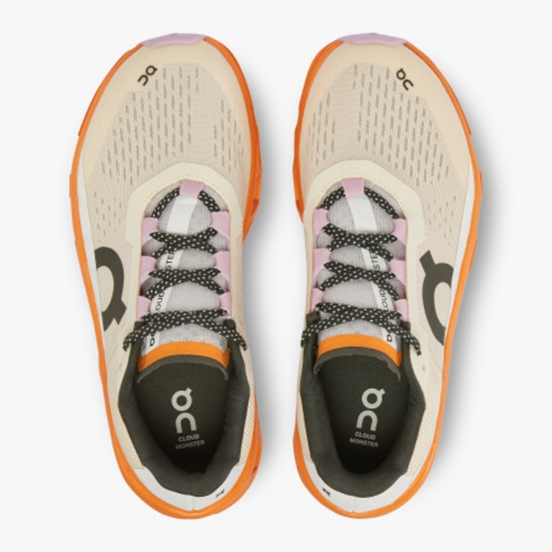 Fawn/Turmeric On Running Cloudmonster Women's Training Shoes | TR8209364