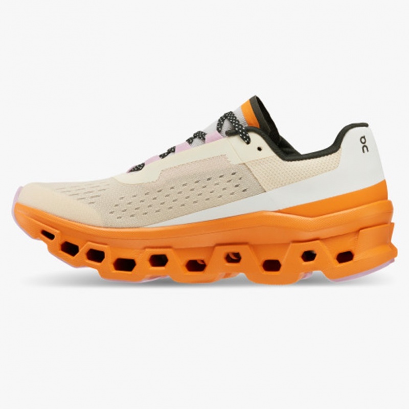 Fawn/Turmeric On Running Cloudmonster Women's Training Shoes | TR8209364