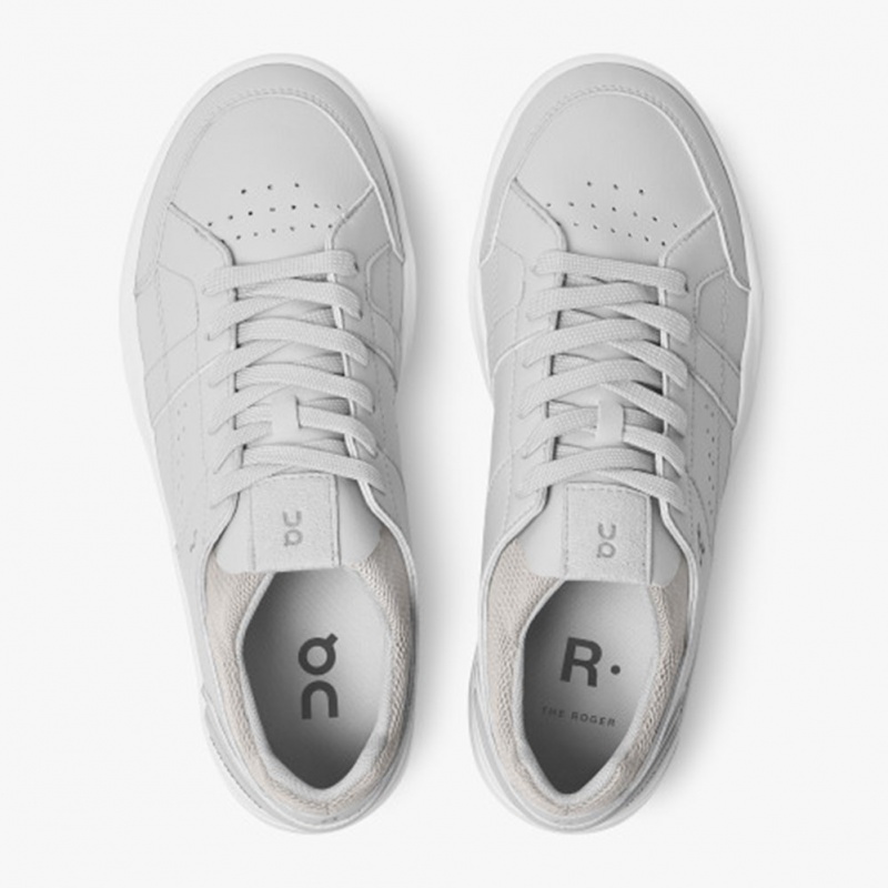 Glacier/White On Running THE ROGER Clubhouse Women's Sneakers | DL7465820