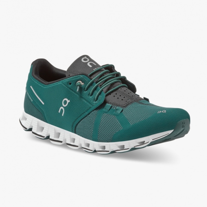 Green On Running Cloud Men's Road Running Shoes | GO2510397