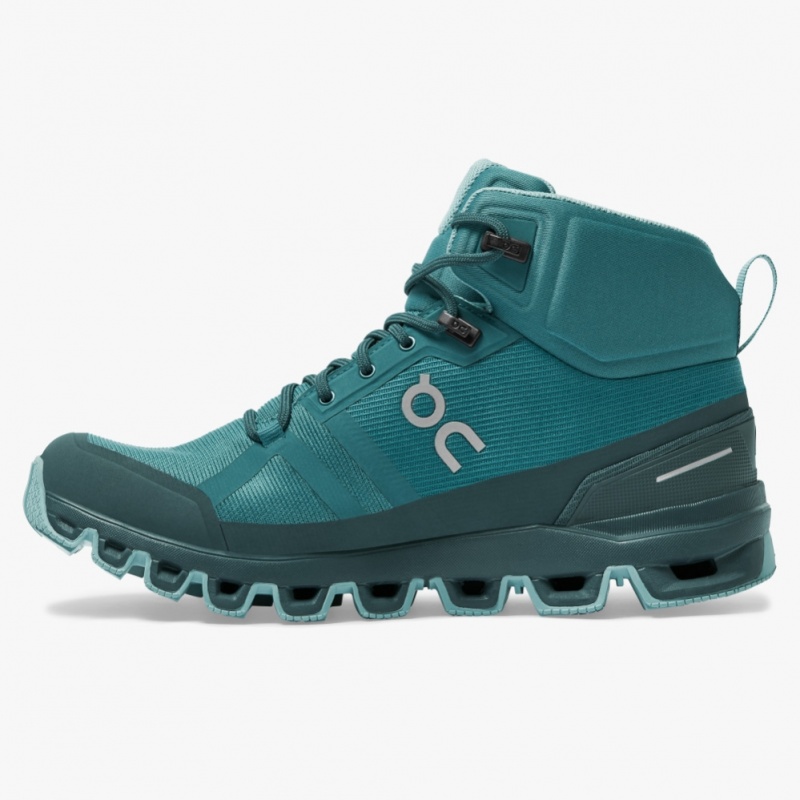 Green On Running Cloudrock Waterproof Women's Hiking Boots | MY6821540