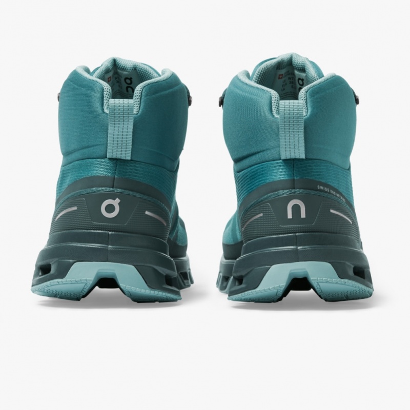 Green On Running Cloudrock Waterproof Women's Hiking Boots | MY6821540