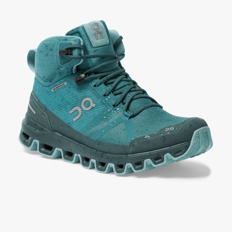 Green On Running Cloudrock Waterproof Women's Hiking Boots | MY6821540