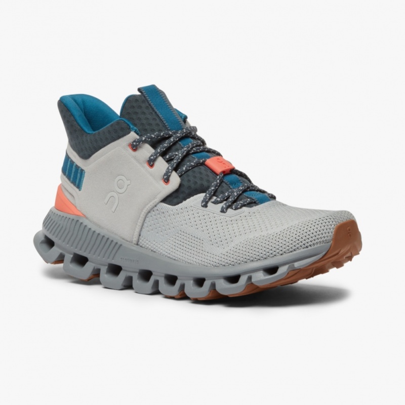 Grey On Running Cloud Hi Edge Women's Road Running Shoes | KN3094875