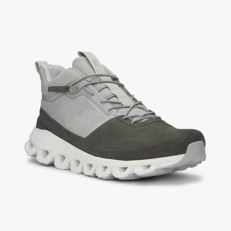 Grey On Running Cloud Hi Men's Road Running Shoes | GK3784219