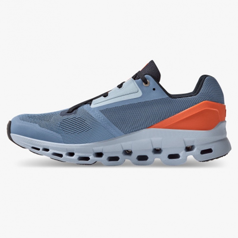 Lake/Flare On Running Cloudstratus Men's Road Running Shoes | FC9428365