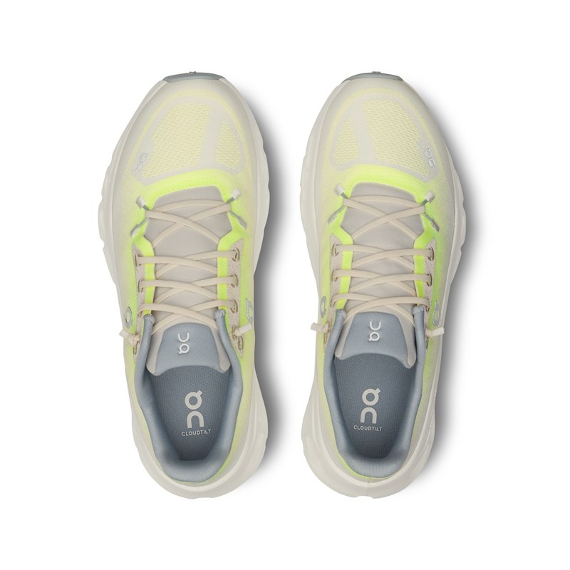 Lime/Ivory On Running Cloudtilt Men's Sneakers | WB4325698