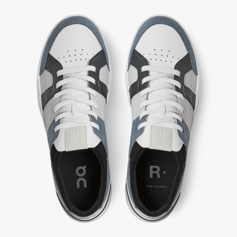 Metal/Black On Running THE ROGER Clubhouse Men's Sneakers | NX8652740