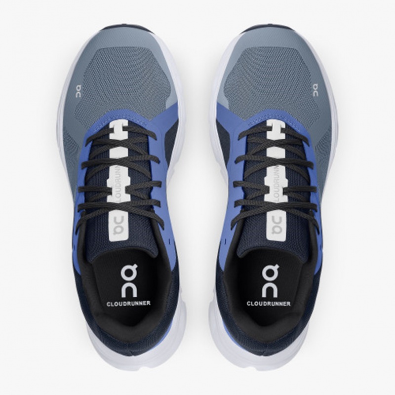 Metal/Midnight On Running Cloudrunner Men's Running Shoes | JC5896741