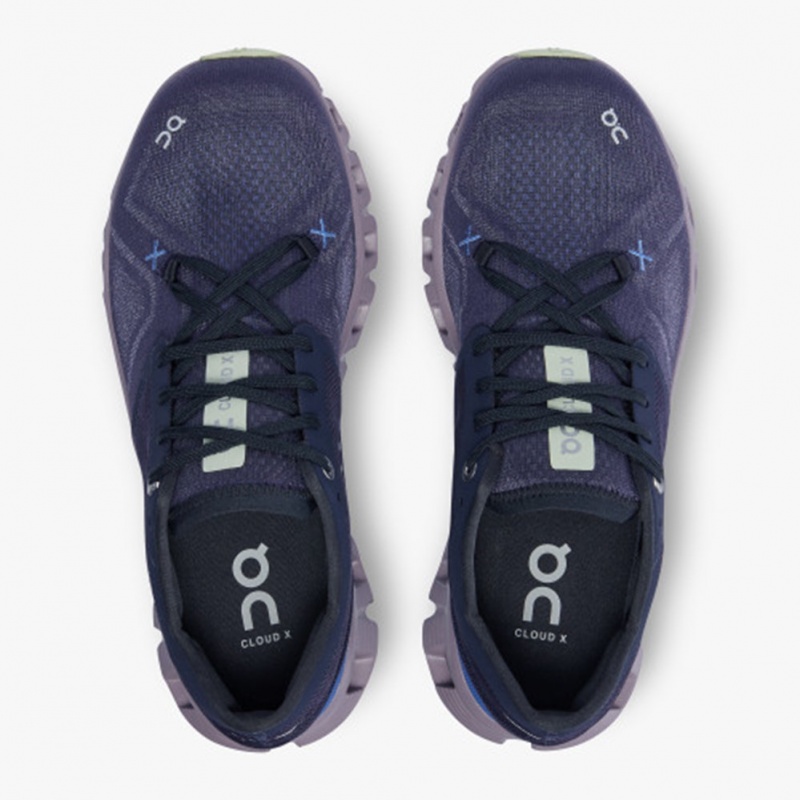 Midnight/Heron On Running Cloud X 3 Women's Training Shoes | JG8734652