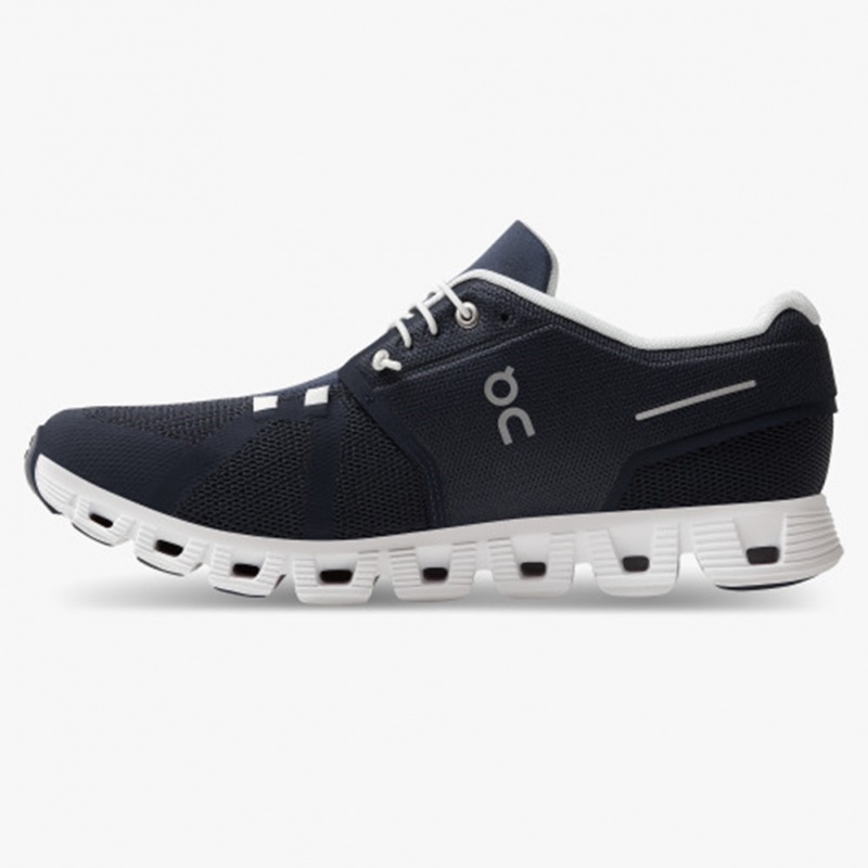 Midnight/White On Running Cloud 5 Men's Running Shoes | WX9204657