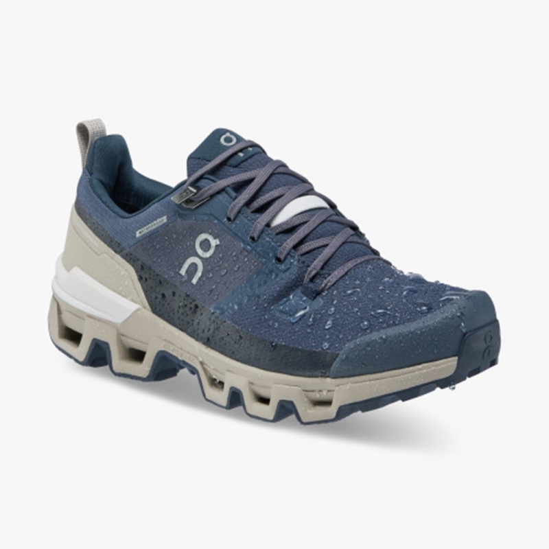 Navy/Desert On Running Cloudwander Waterproof Women's Running Shoes | FX2970165