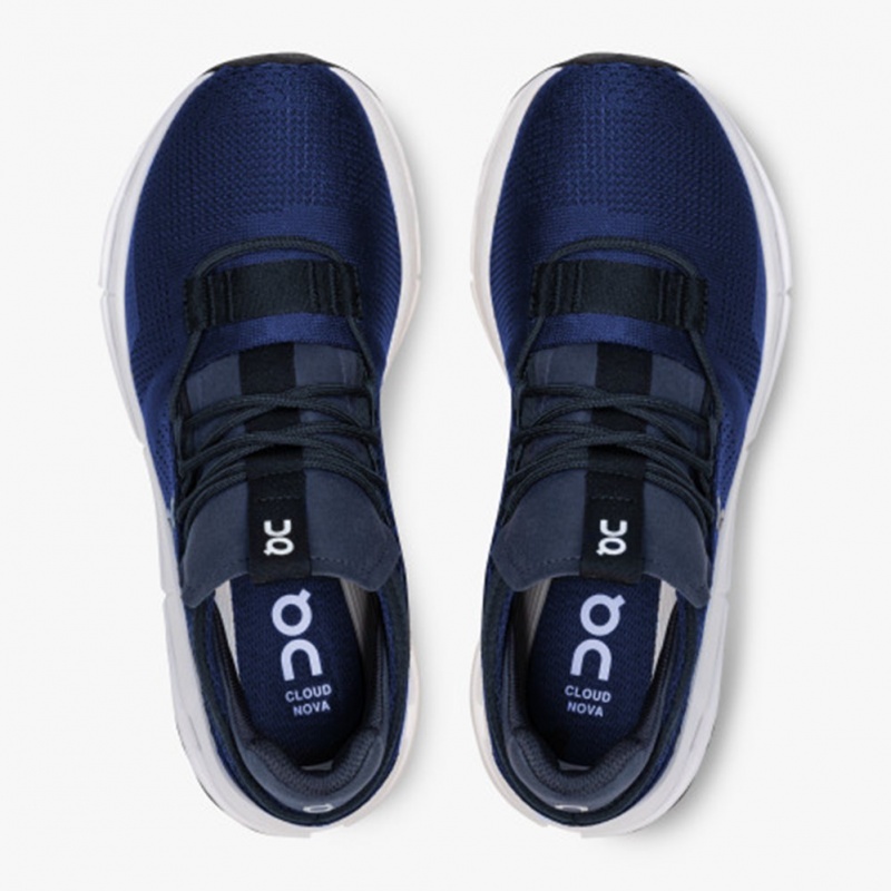 Navy/White On Running Cloudnova Men's Sneakers | LR5146207