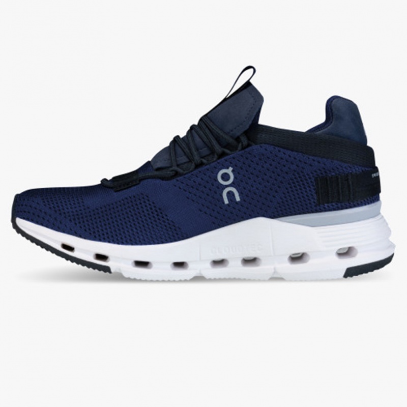 Navy/White On Running Cloudnova Men's Sneakers | LR5146207