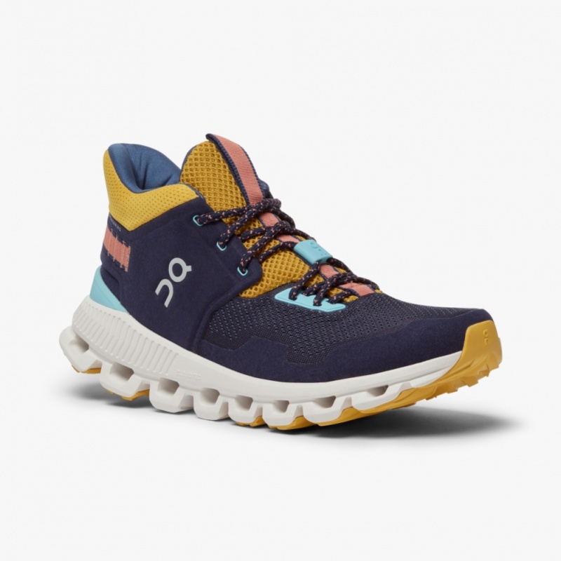 Navy On Running Cloud Hi Edge Women's Road Running Shoes | ZF7013498