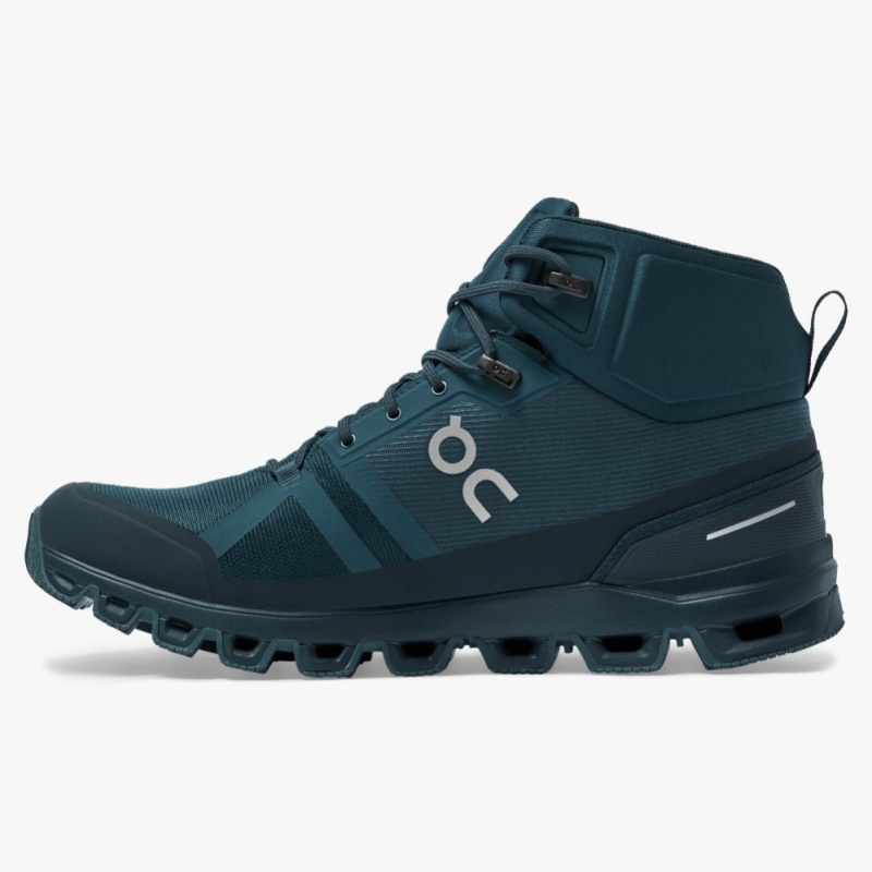 Navy On Running Cloudrock Waterproof Men's Hiking Boots | LN0192453