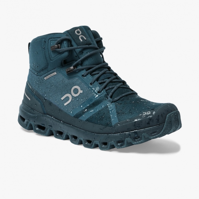 Navy On Running Cloudrock Waterproof Men's Hiking Boots | LN0192453