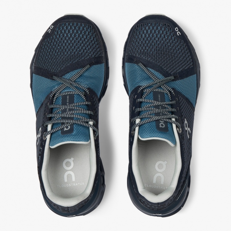 Navy On Running Cloudstratus Women's Road Running Shoes | ZH0823794