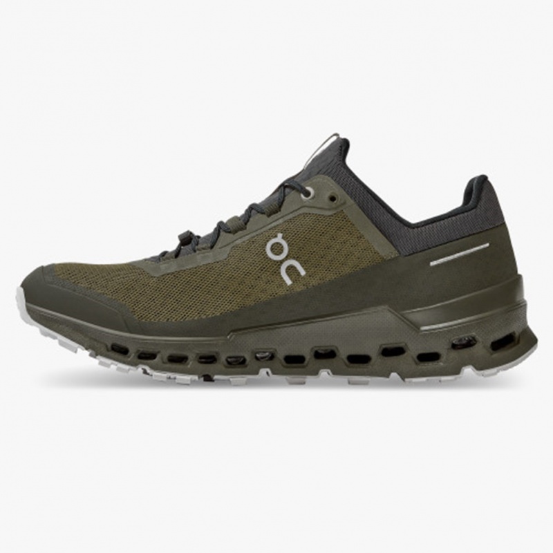 Olive/Eclipse On Running Cloudultra Men's Trail Running Shoes | TX5290371