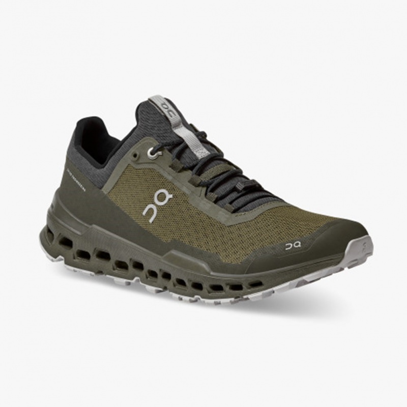 Olive/Eclipse On Running Cloudultra Men's Trail Running Shoes | TX5290371