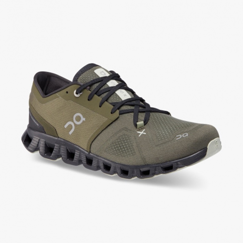 Olive/Reseda On Running Cloud X 3 Men's Training Shoes | IM0681357