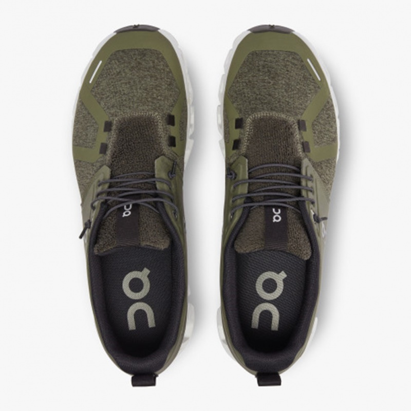 Olive/Thorn On Running Cloud 5 Terry Men's Running Shoes | LQ3147690