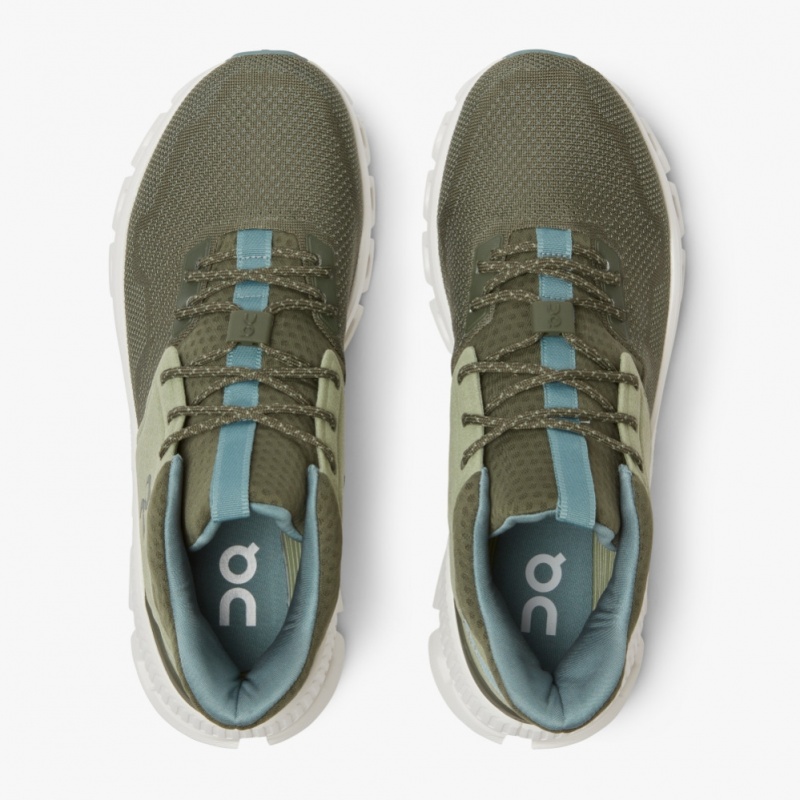 Olive On Running Cloud Hi Edge Men's Road Running Shoes | VU3084591