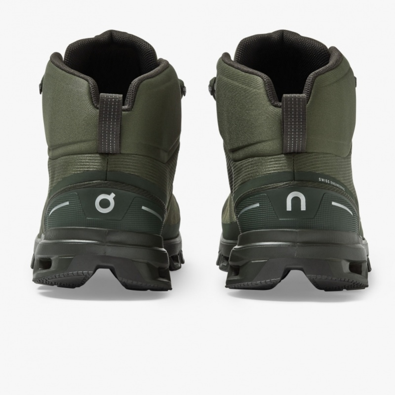 Olive On Running Cloudrock Waterproof Men's Hiking Boots | QD4560912