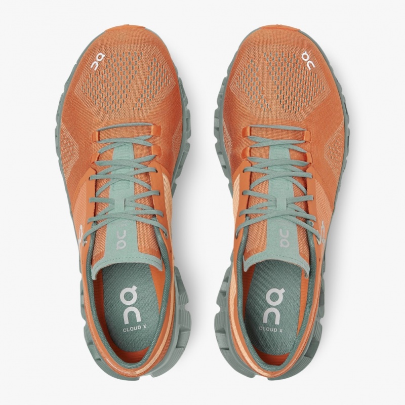 Orange On Running Cloud X Men's Training Shoes | SK2607941