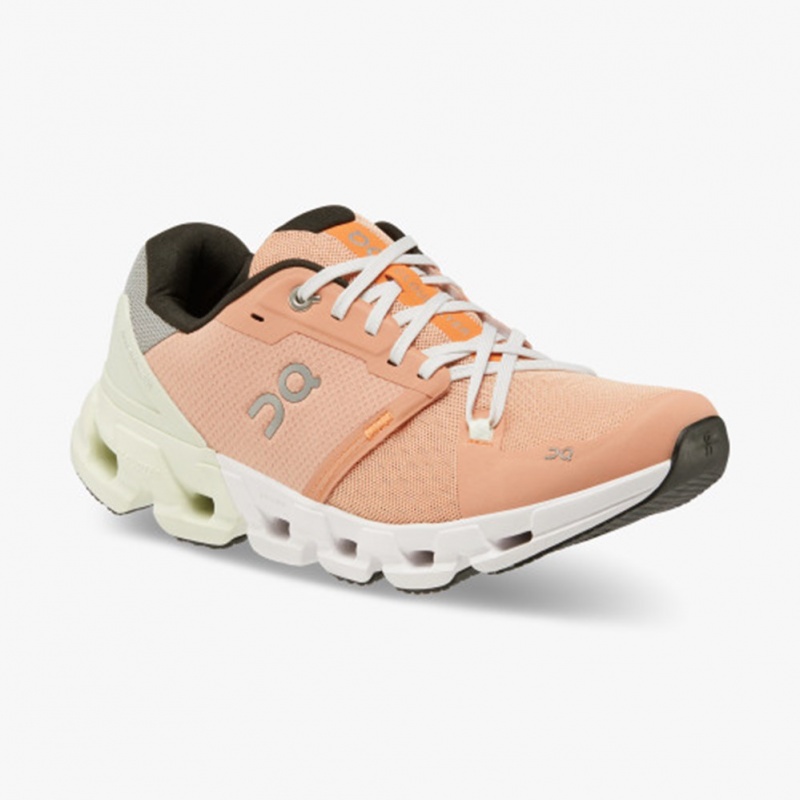 Peach/Aloe On Running Cloudflyer 4 Women's Running Shoes | IZ7893265