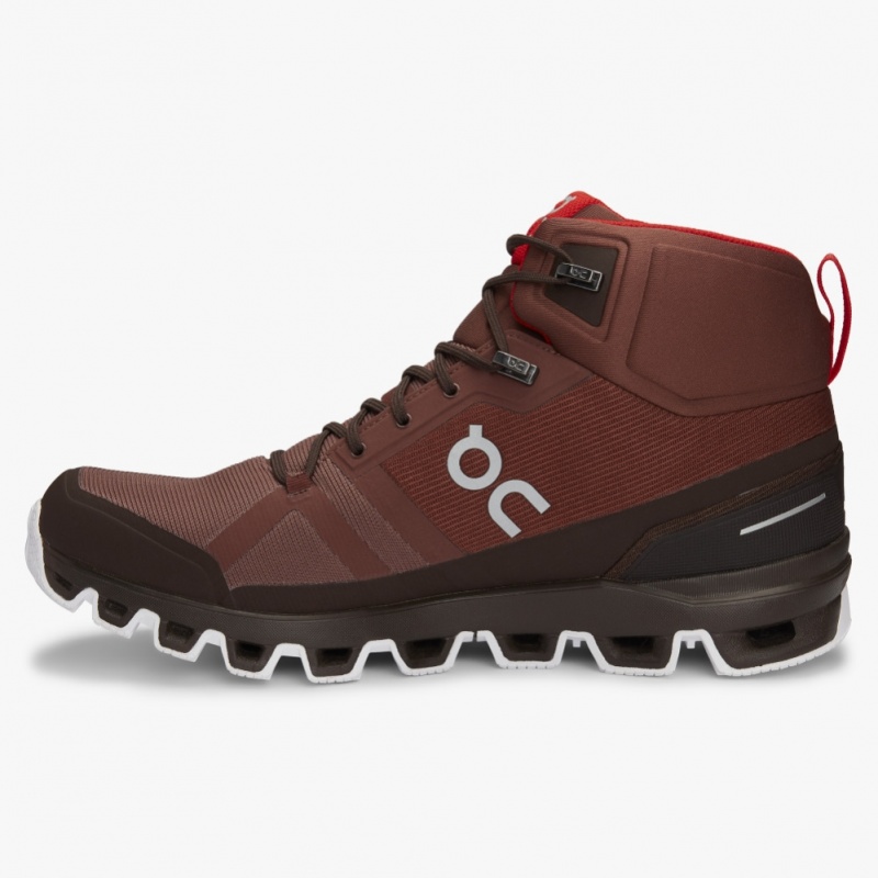 Red On Running Cloudrock Waterproof Men's Hiking Boots | EF5362914