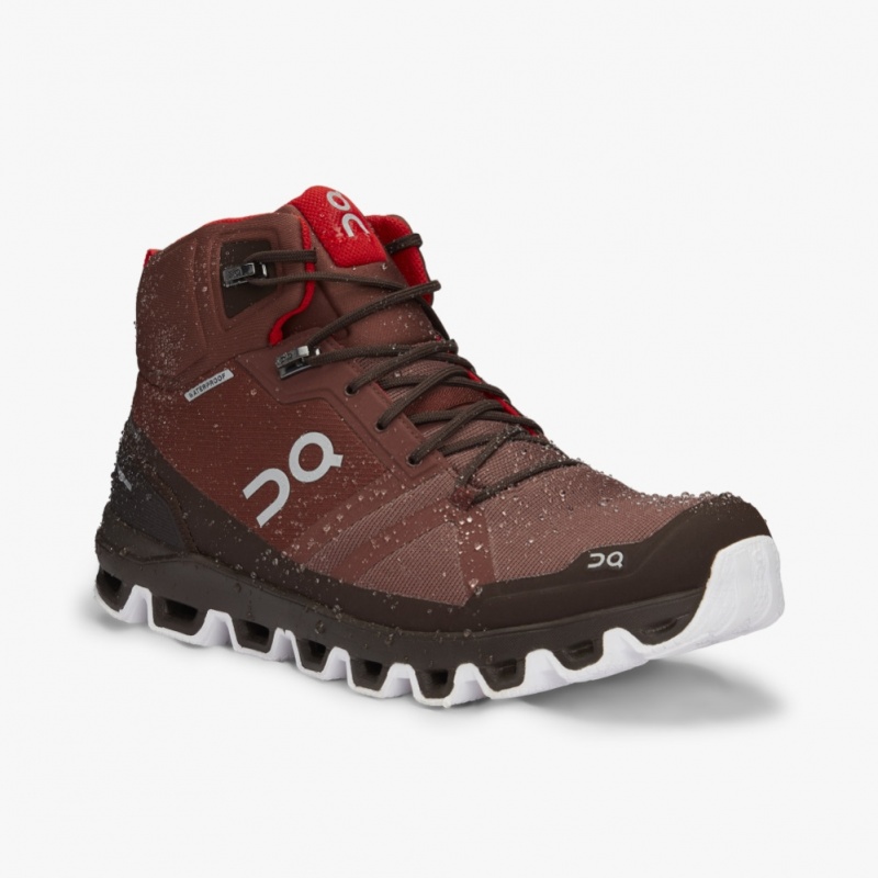 Red On Running Cloudrock Waterproof Men's Hiking Boots | EF5362914