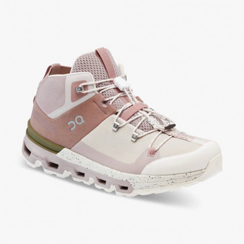 Rose/Ivory On Running Cloudtrax Women's Hiking Boots | QL8356097