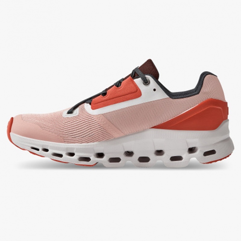 Rose/Red On Running Cloudstratus Women's Road Running Shoes | HK7983125