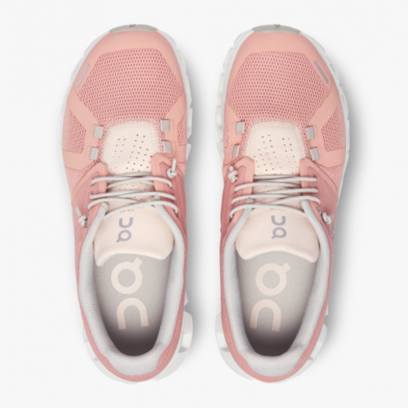 Rose/Shell On Running Cloud 5 Women's Running Shoes | KZ4172639