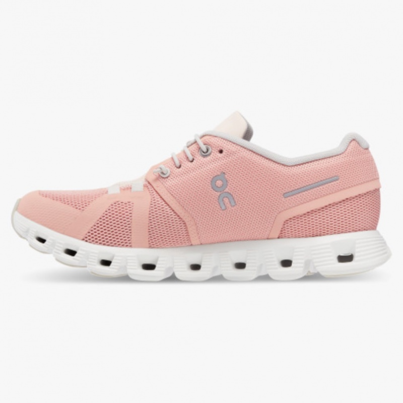 Rose/Shell On Running Cloud 5 Women's Running Shoes | KZ4172639