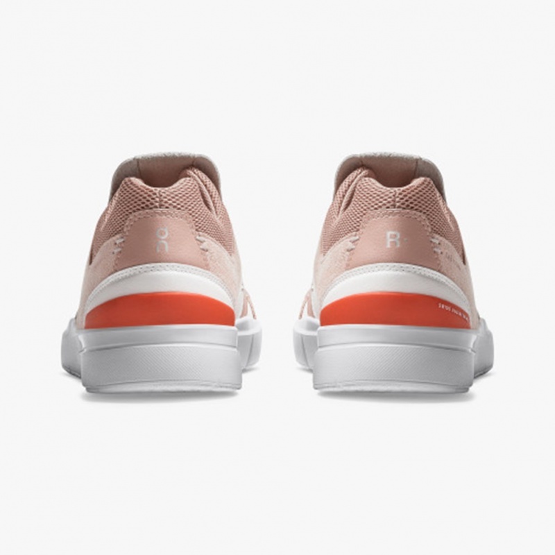 Rose/White On Running THE ROGER Clubhouse Women's Sneakers | EO9345628