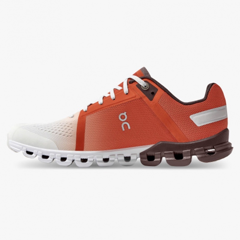 Rust/White On Running Cloudflow Women's Training Shoes | LA1809732