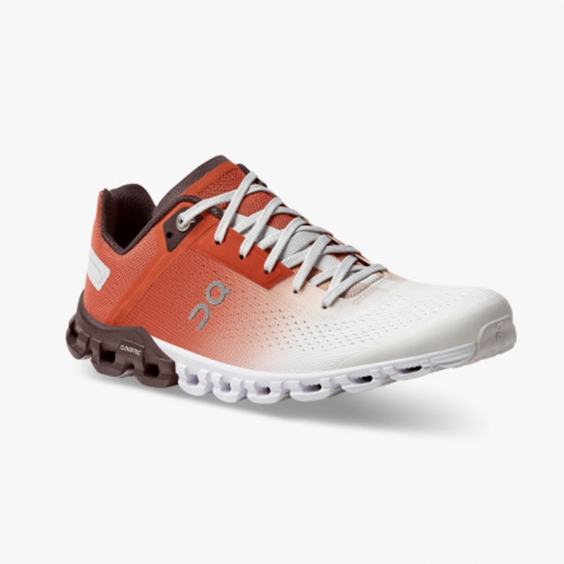 Rust/White On Running Cloudflow Women's Training Shoes | LA1809732