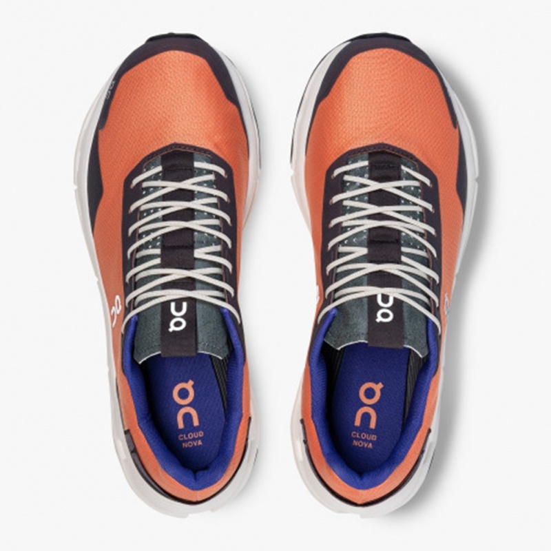 Terracotta/Forest On Running Cloudnova Form Men's Running Shoes | WY5402679